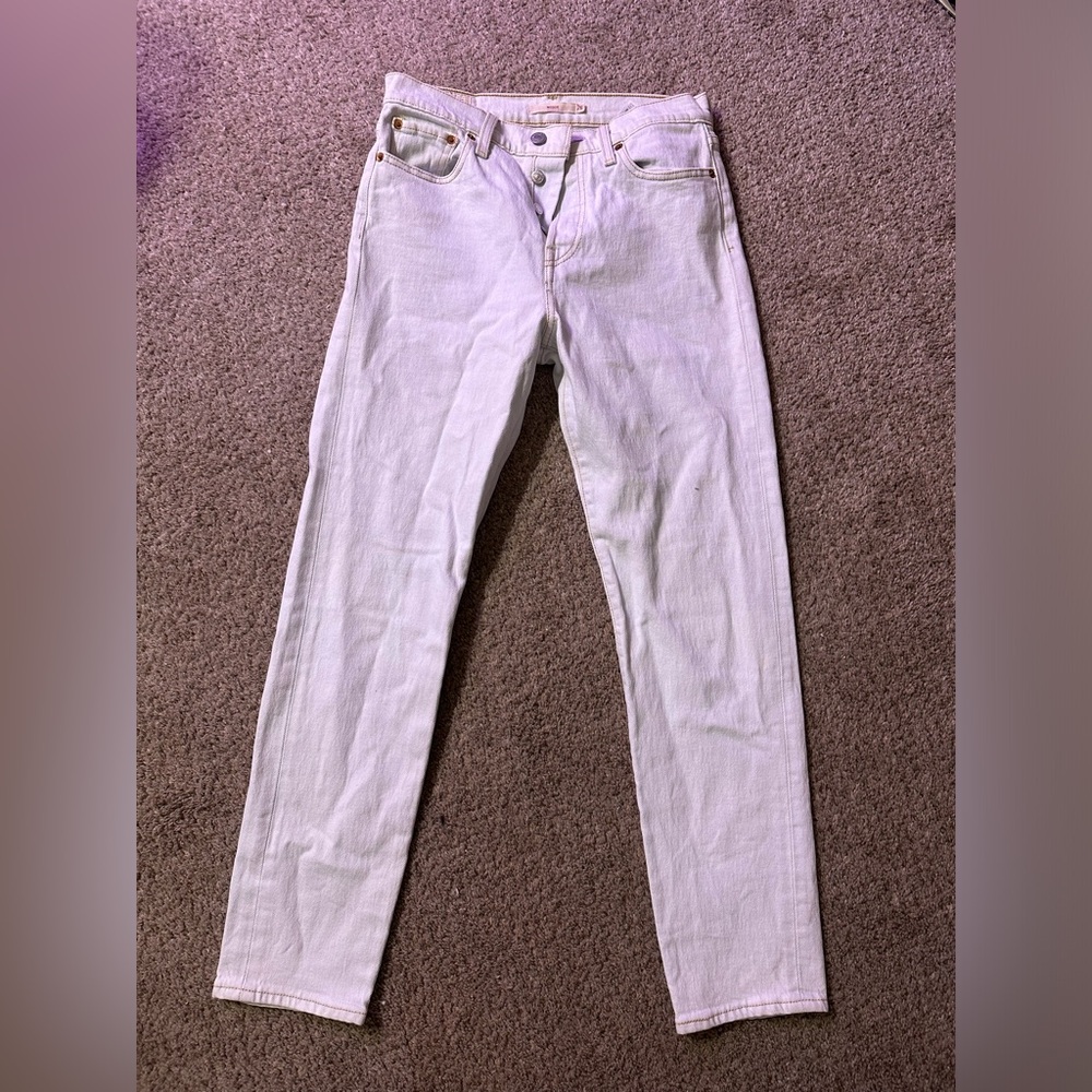 High waisted Light blue Levi Jeans